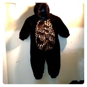 The Childrens Place one piece Leopard Suit